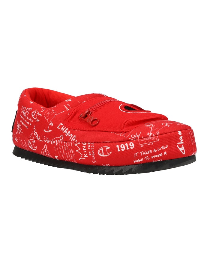 Champion Slippers Heren - Rood - University Pack Doodle ( 495076-GES )